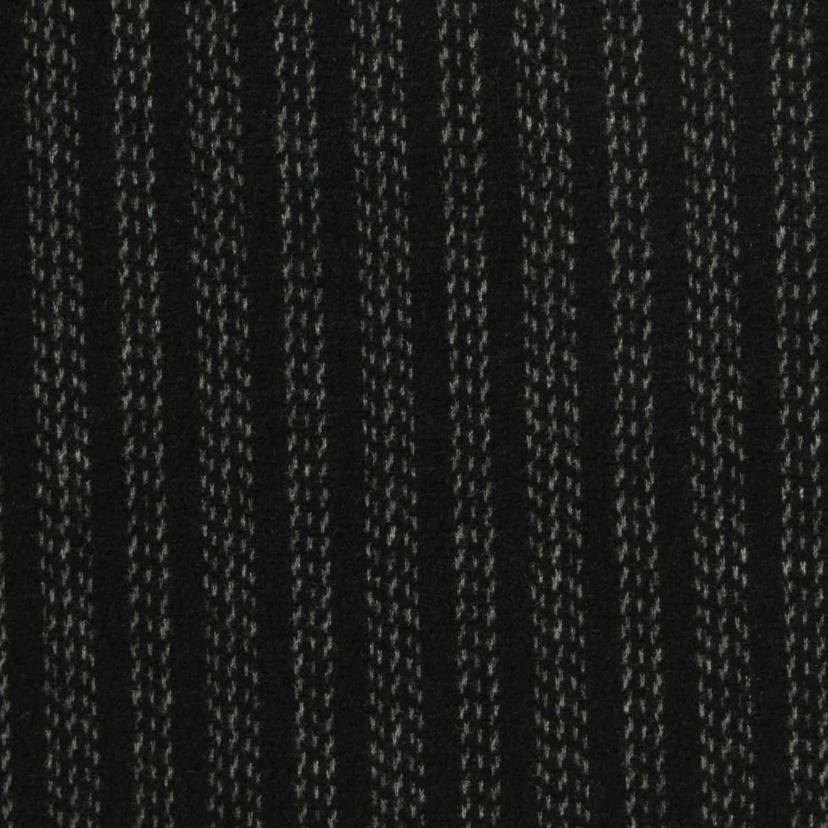 Black Stripes Interlock Knit, Poly-Viscose, 330 gsm