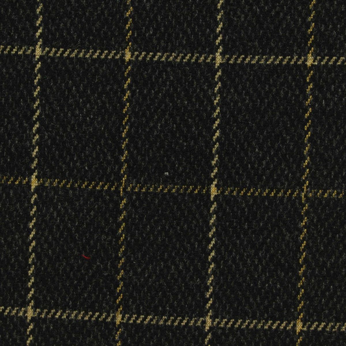 Dark Grey Check Interlock Knit, Poly-Viscose, 380 gsm
