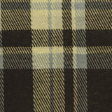 Dark Brown Bold-Plaid Interlock Knit, Poly-Viscose