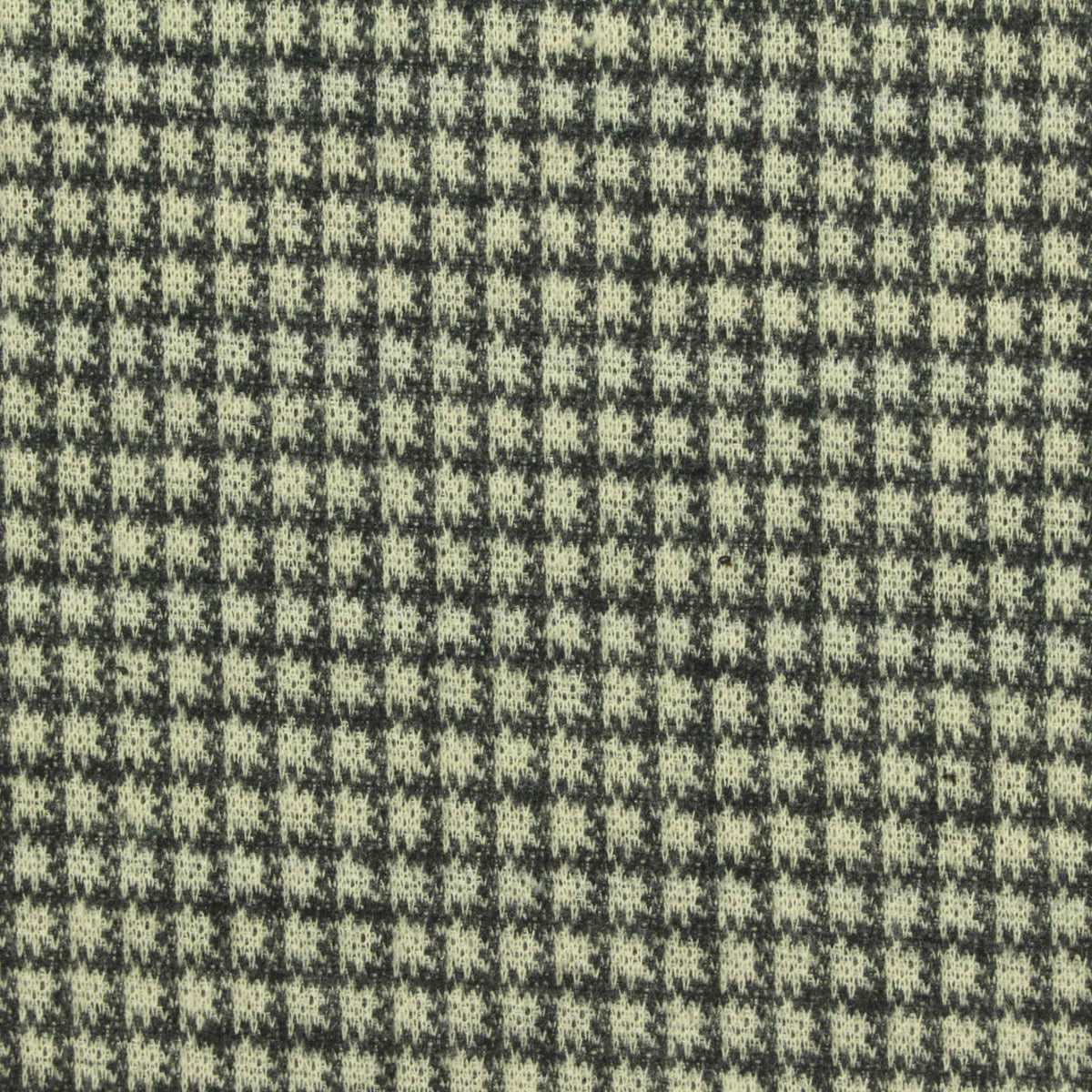 Black Houndstooth Interlock Knit