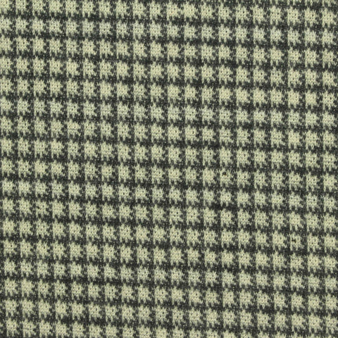 Black Houndstooth Interlock Knit