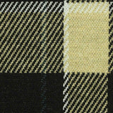 Black Plaid Interlock Knit, Poly-Viscose — texture