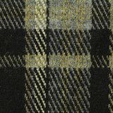 Black Plaid Interlock Knit, Poly-Viscose — texture