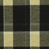 Black Plaid Interlock Knit, Poly-Viscose