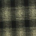 Black Plaid Interlock Knit, Poly-Viscose, 383 gsm