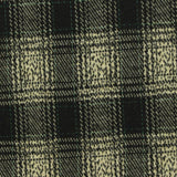 Black Plaid Interlock Knit, Poly-Viscose