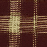 Red Plaid Interlock Knit, Polyester
