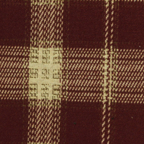 Red Plaid Interlock Knit, Polyester, 323 gsm