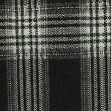 Black Plaid Interlock Knit, Poly-Viscose