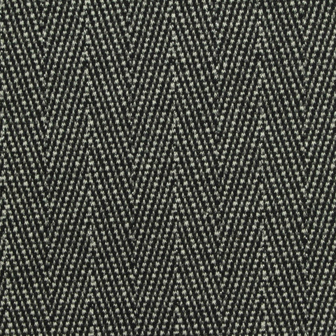 Black Chevron Interlock Knit, Poly-Viscose
