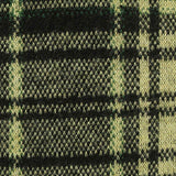 Dark Green Plaid Interlock Knit, Poly-Viscose — texture
