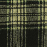 Dark Green Plaid Interlock Knit, Poly-Viscose