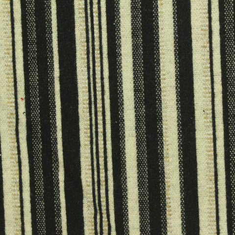 Black Stripes Interlock Knit, Poly-Viscose, 360 gsm