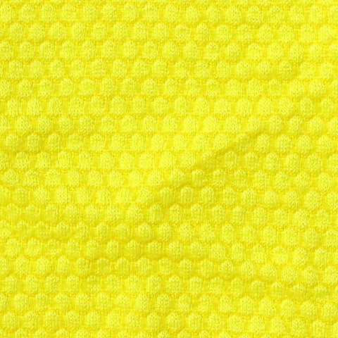Jacquard Cotton Knit Fabric, 150 gsm, 156 cm — Yellow