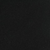 Viscose Stretch Rib Knit Fabric, 600 gsm, 115 cm — Black