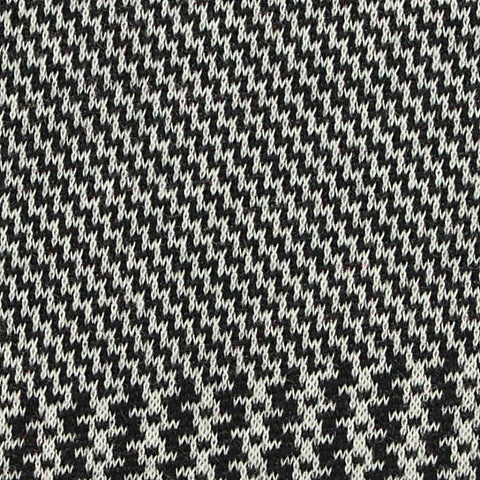 Black Houndstooth Jacquard, Poly-Viscose, 360 gsm
