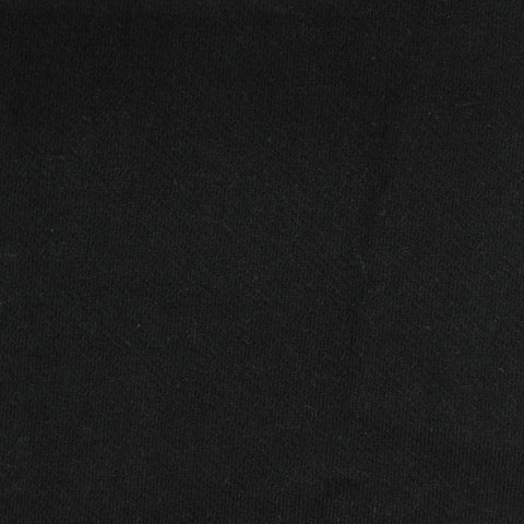 Cotton Stretch French Terry Fabric, 330 gsm, 165 cm — Black
