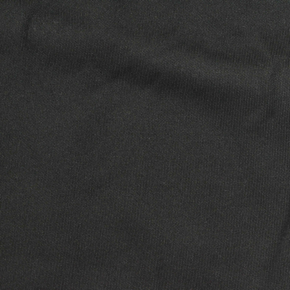 Brushed Polyester Stretch Rib Knit Fabric, 240 gsm, 185 cm — Black