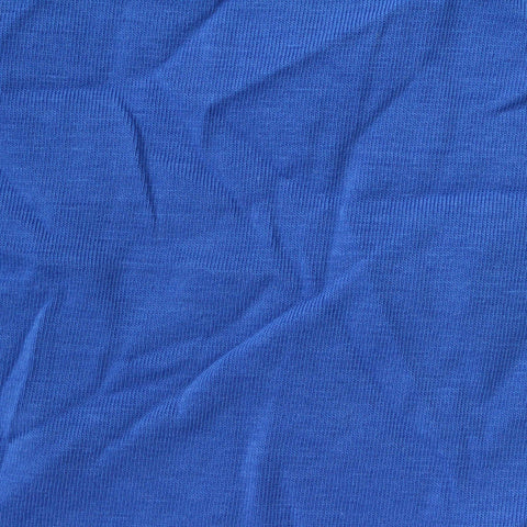 Cotton Stretch Jersey Knit Fabric, 160 gsm, 170 cm — Blue