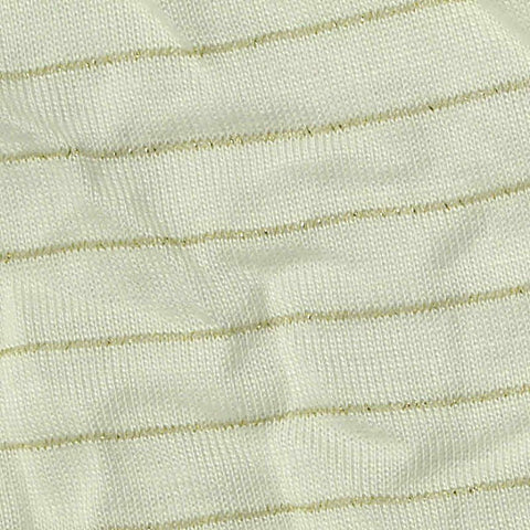 Gold Horizontal-Stripe Knit, Viscose