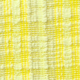 Yellow Check Bouclé, Poly-Cotton — texture
