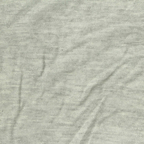 Light Grey Marl Jersey Knit, Viscose-Metallic, 115 gsm