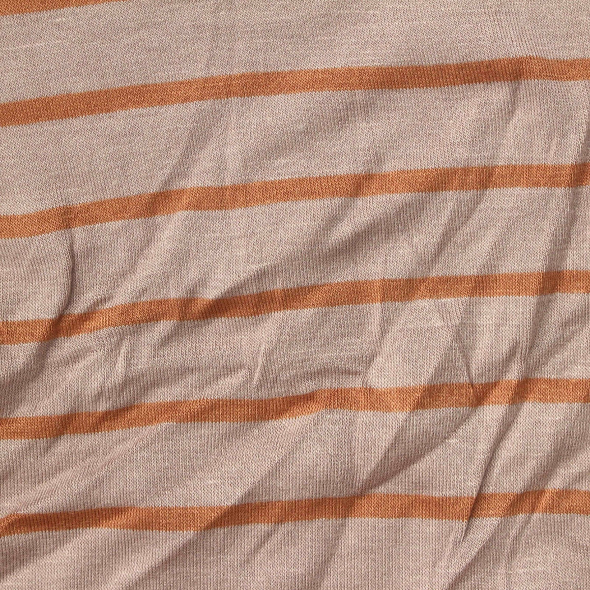 Orange-Brown Horizontal-Stripe Knit