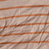 Orange-Brown Horizontal-Stripe Knit