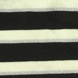 Black Horizontal-Stripe Knit, Viscose — texture