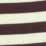 Maroon Horizontal-Stripe Jersey Knit, Viscose — texture