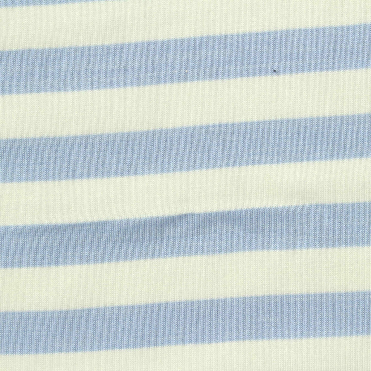 Light Blue Horizontal-Stripe Jersey Knit, Viscose
