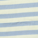 Light Blue Horizontal-Stripe Jersey Knit, Viscose