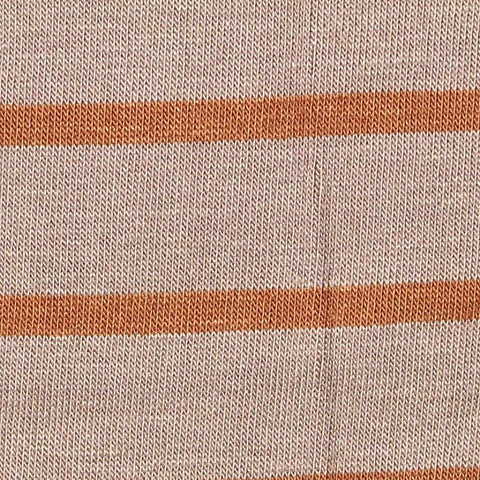 Beige Horizontal-Stripe Knit, 180 gsm