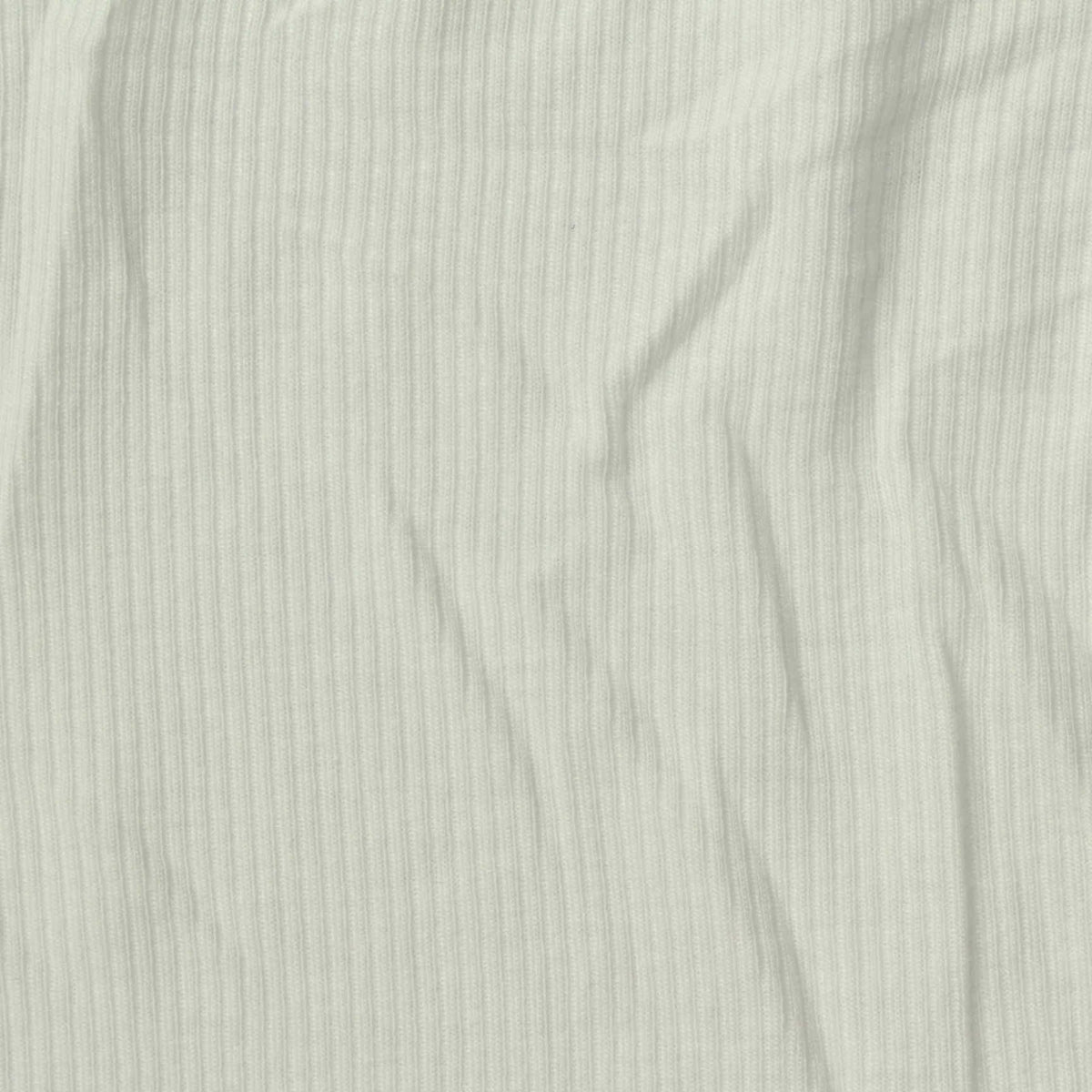 Rib Knit Fabric, 180 gsm, 143 cm — White