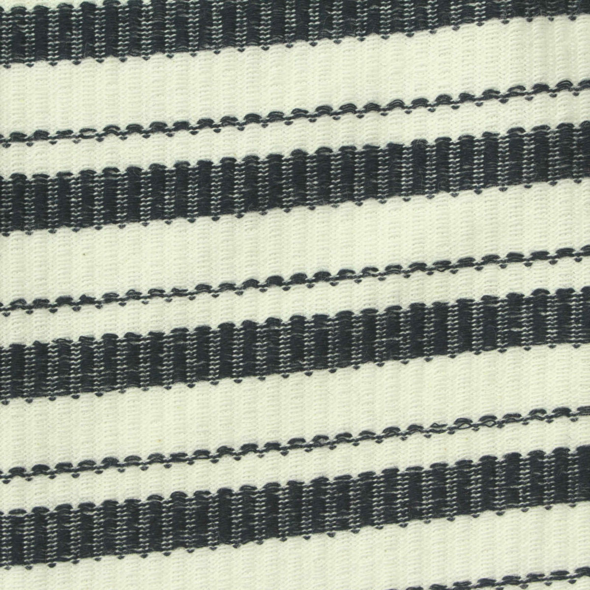 Dark Grey Stripes Jacquard, Cotton