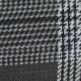 Black Plaid Jacquard, Polyester — texture
