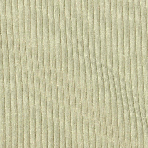 Viscose Stretch Rib Knit Fabric, 550 gsm, 115 cm — Beige