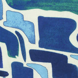 Blue Abstract Jersey Knit, Viscose