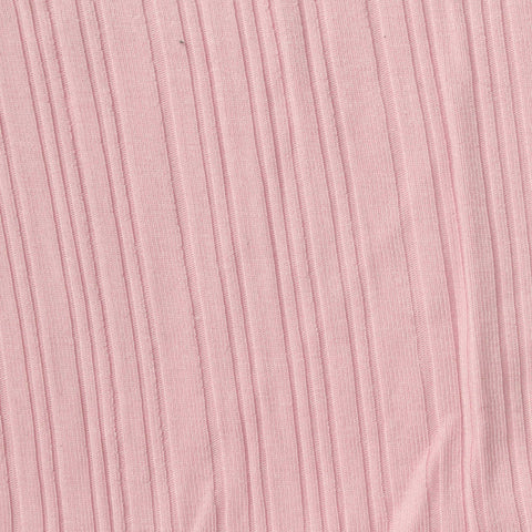 Rib Knit Fabric, 212 gsm, 166 cm — Pink