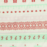 Red Hearts Rib Knit, Poly-Viscose