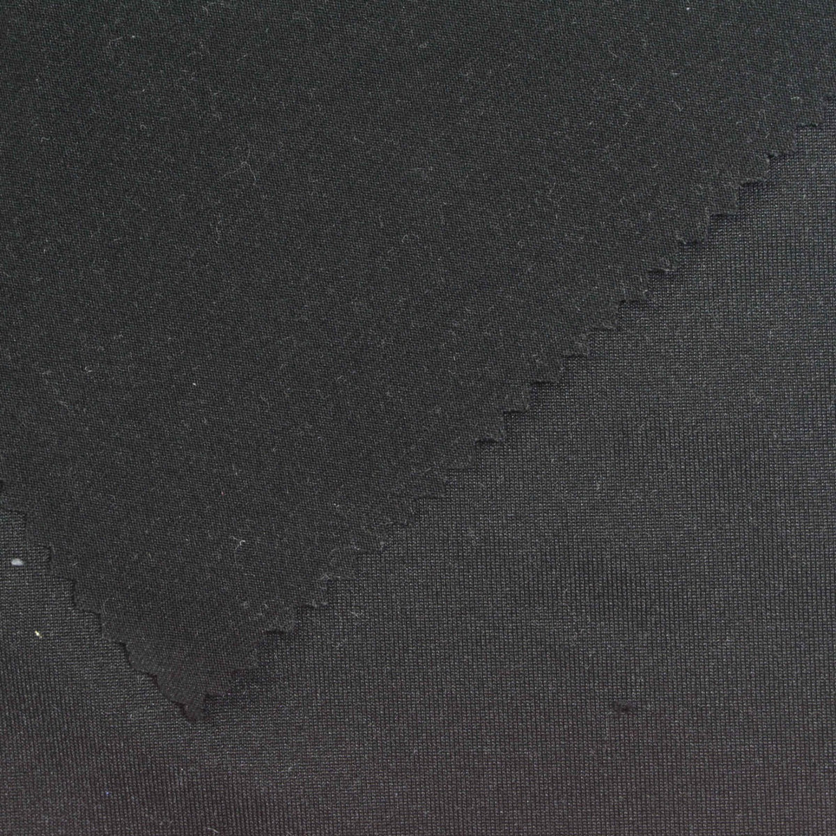 Polyester Stretch Milk Silk Knit Fabric, 220 gsm, 160 cm — Black