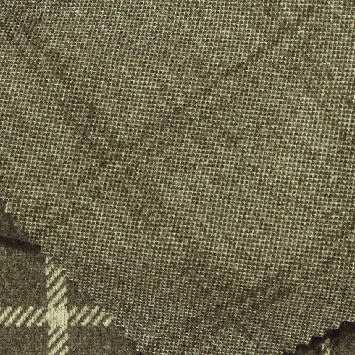 Jacquard 100% Polyester Knit Fabric, 330 gsm, 162 cm — Khaki