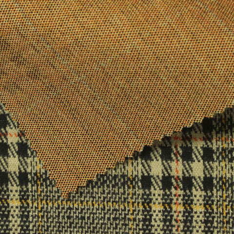 Black Houndstooth Jacquard, Poly-Viscose, 350 gsm, 162 cm