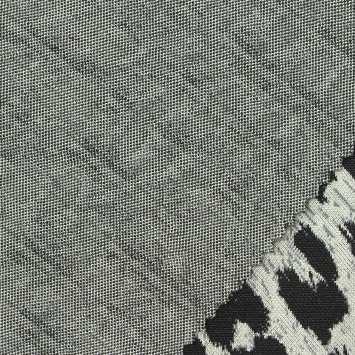 Grey Geometric Jacquard, Polyester, 270 gsm