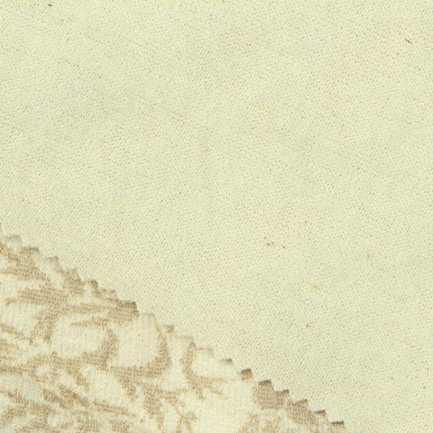 Cream Tone-on-Tone Jacquard, Cotton-Poly