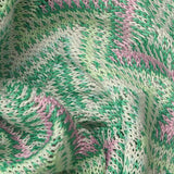 Green Geometric Jacquard, Polyester — texture