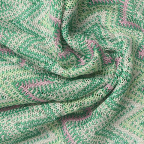 Green Geometric Jacquard, Polyester
