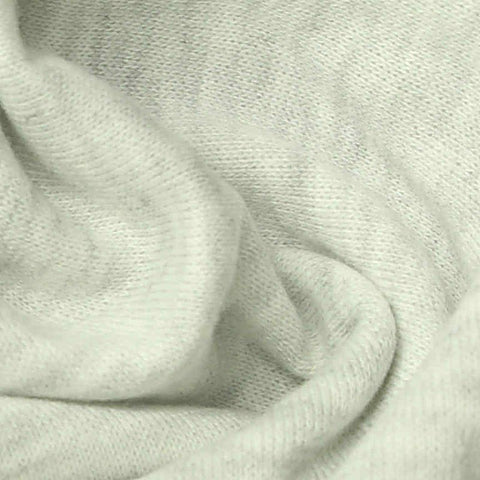 Light Grey Marl Knit, Poly-Cotton, 254 gsm, 183 cm