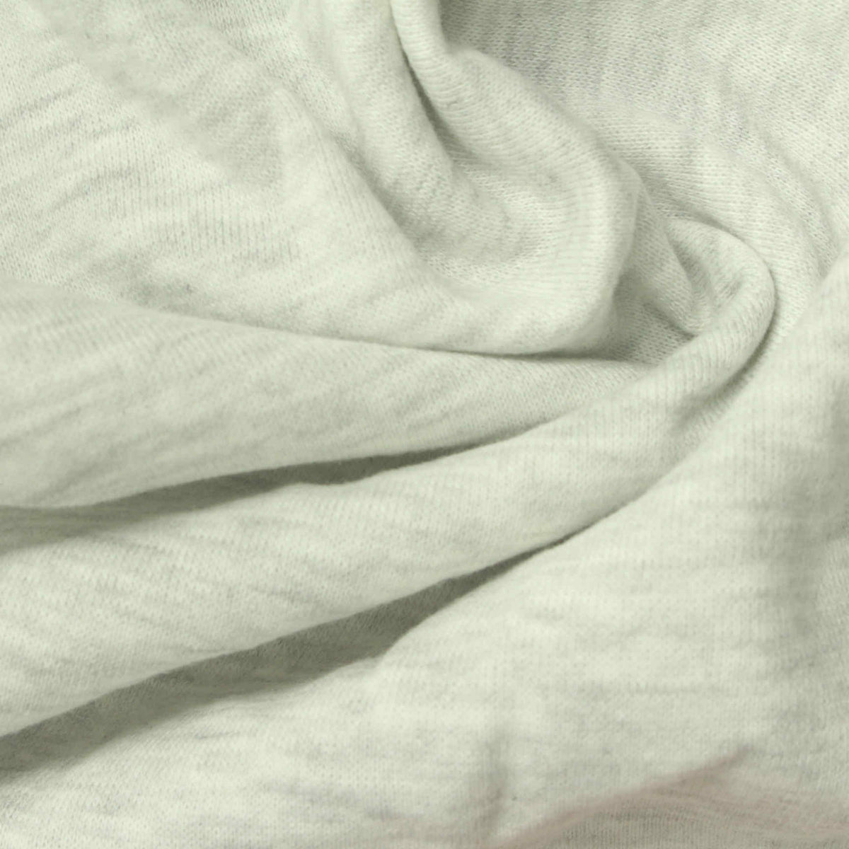 Light Grey Marl Knit, Poly-Cotton, 254 gsm, 183 cm