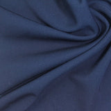 Viscose Stretch Interlock Knit Fabric, 290 gsm, 155 cm — Navy
